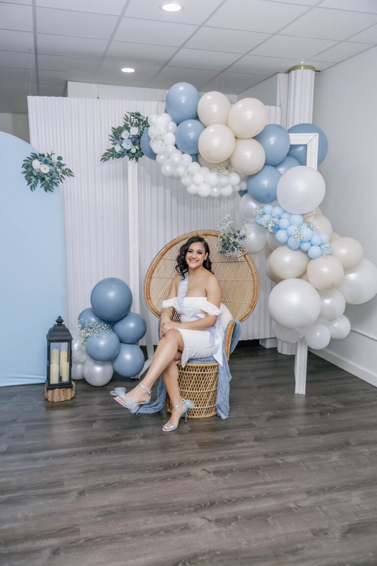 Luxury bridal shower balloon decorations by Caliella Rhode Island