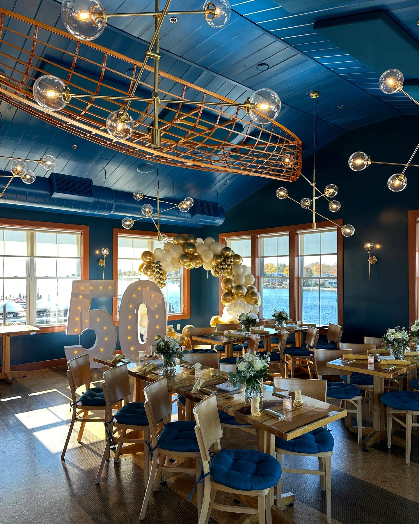 50th party balloon design by Caliella Rhode Island