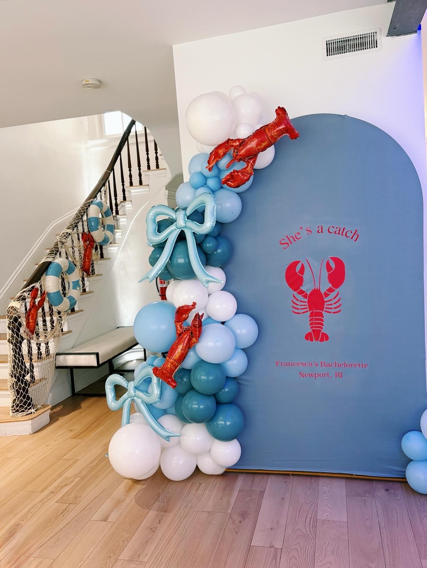 Custom bachelorette party balloon installations Rhode Island