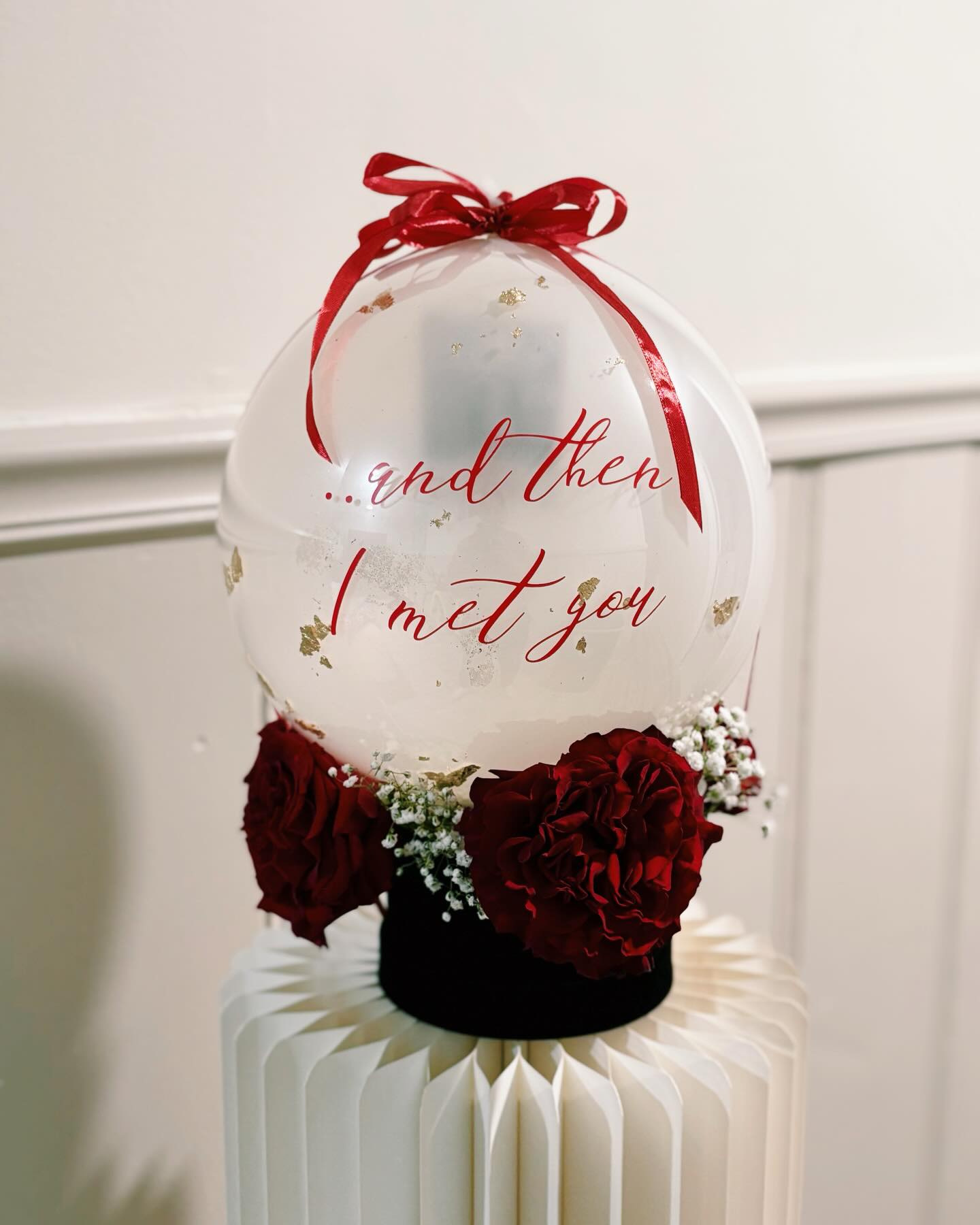 Elegant white balloon arrangement Newport RI