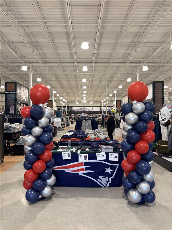 Dick's Sporting Goods Patriots balloon towers Rhode Island by Caliella