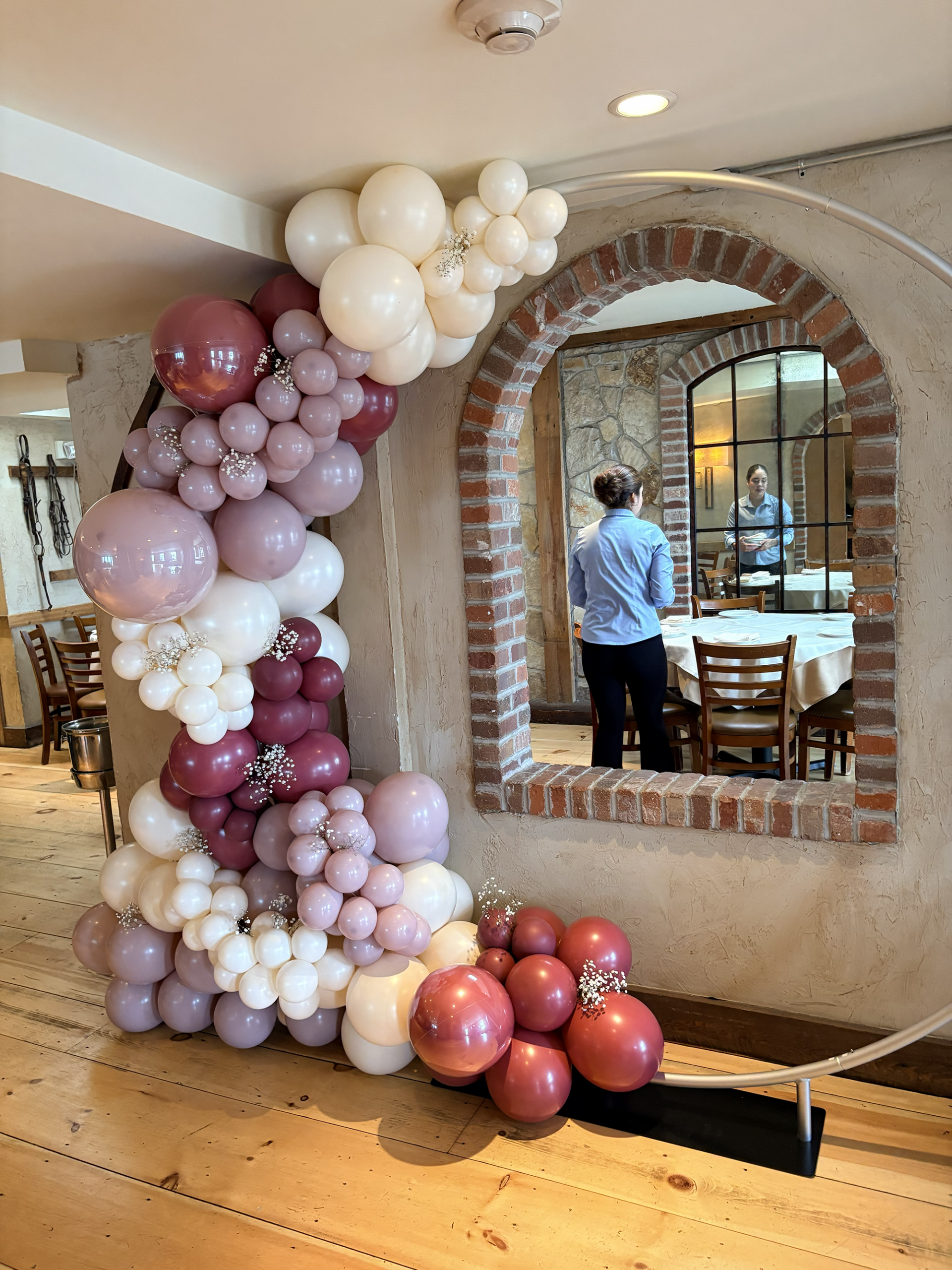 Custom balloon hoop arch by Caliella &ndash; Providence Rhode Island event styling