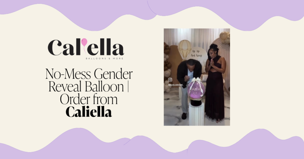 no mess gender reveal by caliella