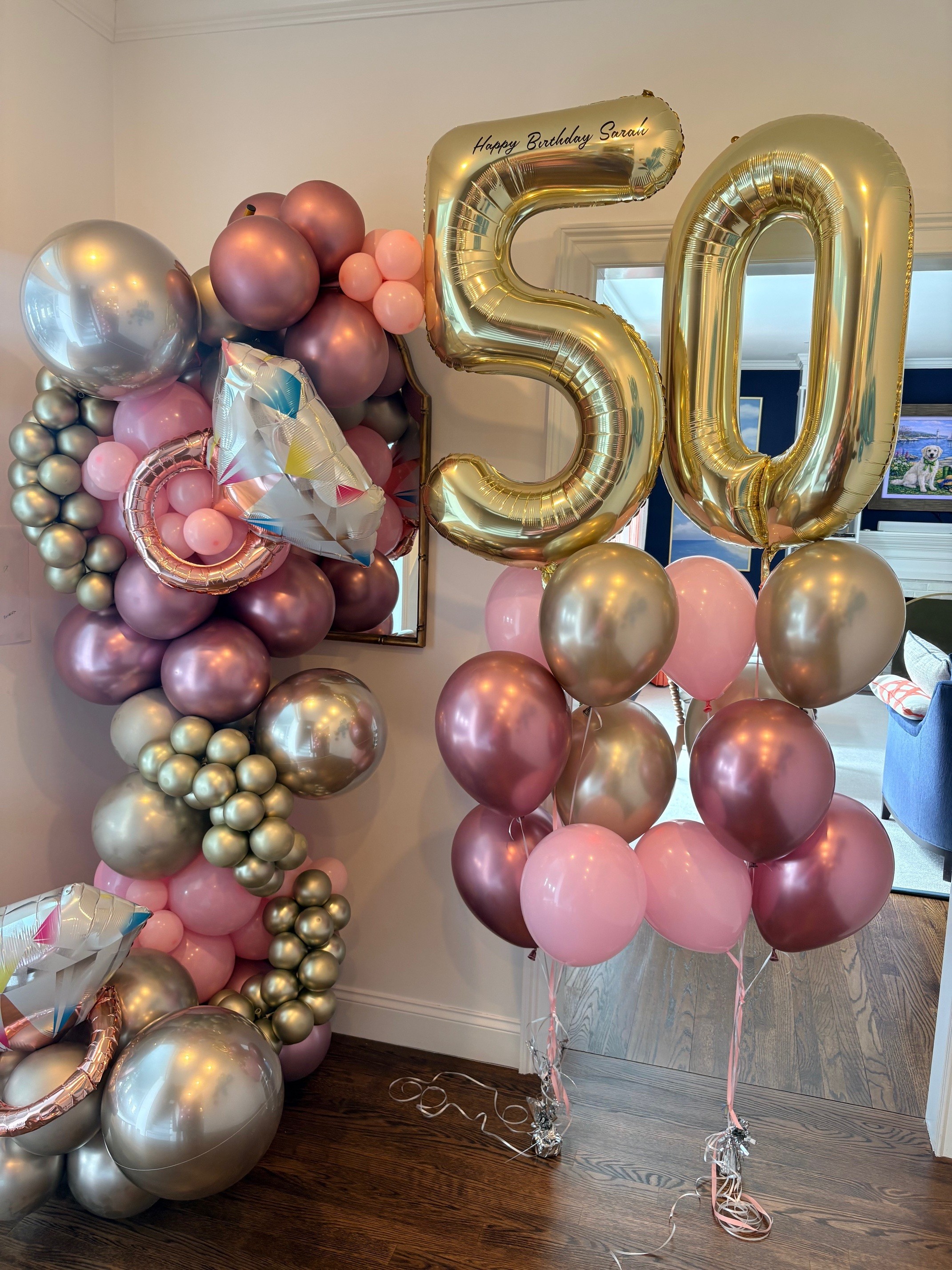 Custom helium balloon delivery by Caliella Rhode Island